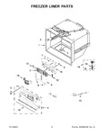 Diagram for 04 - Freezer Liner Parts