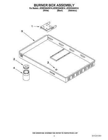 Diagram for JED8230ADW14