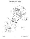 Diagram for 04 - Freezer Liner Parts