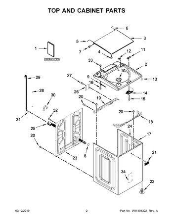 Diagram for MVWB865GW1