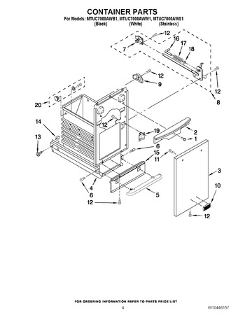 Diagram for MTUC7000AWW1