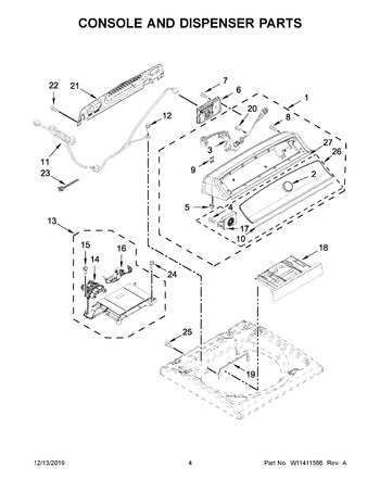 Diagram for MVWB765FW4