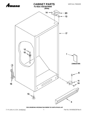 Diagram for AQU1501TRW00