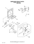 Diagram for 08 - Dispenser Front Parts