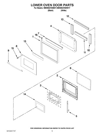 Diagram for MEW5627DDW17