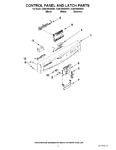 Diagram for 02 - Control Panel And Latch Parts