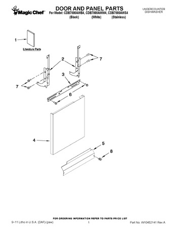 Diagram for CDB7000AWW4