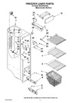 Diagram for 04 - Freezer Liner Parts