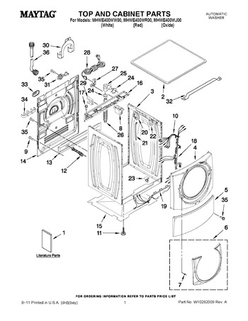 Diagram for MHWE400WR00