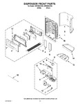 Diagram for 08 - Dispenser Front Parts