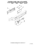 Diagram for 02 - Control Panel And Latch Parts