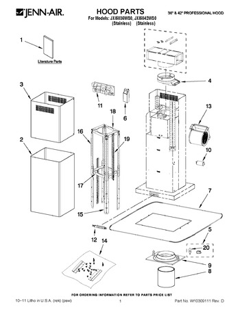 Diagram for JXI5036WS0