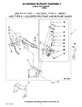 Diagram for 04 - W10096909 Burner Assembly