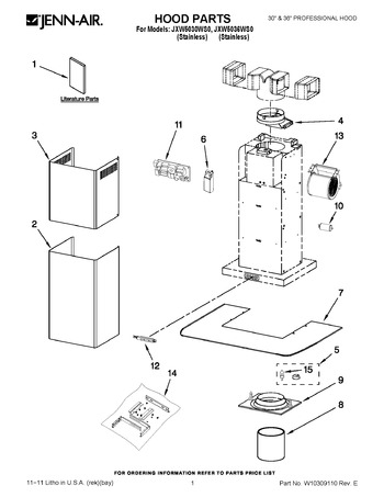 Diagram for JXW5030WS0