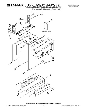 Diagram for JDB3600AWP0