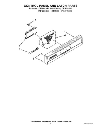 Diagram for JDB3600AWP0