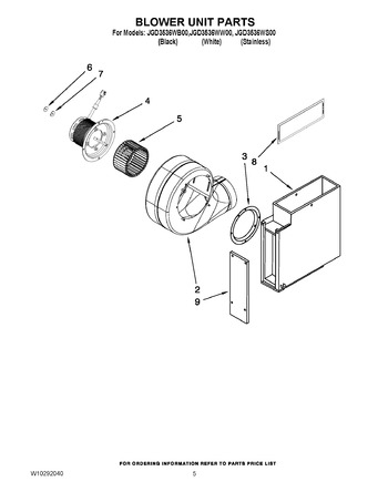 Diagram for JGD3536WB00