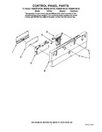 Diagram for 02 - Control Panel Parts