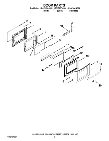 Diagram for JES9750CAB01