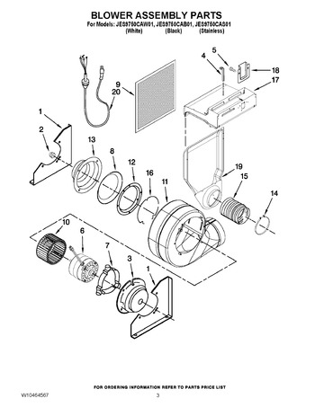 Diagram for JES9750CAB01