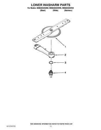 Diagram for MDB4630AWW0