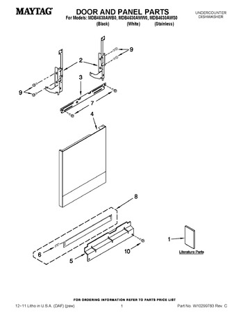 Diagram for MDB4630AWW0