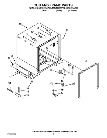 Diagram for MDB4630AWW0