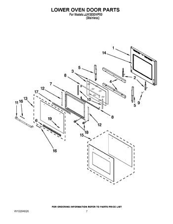 Diagram for JJW3830WP00