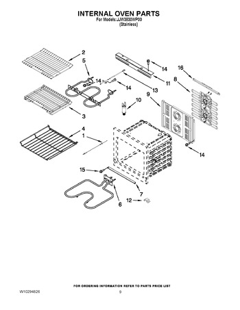 Diagram for JJW3830WP00