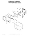 Diagram for 04 - Lower Oven Door Parts