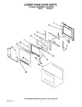 Diagram for 04 - Lower Oven Door Parts