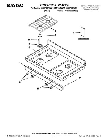 Diagram for MGR7665WB2