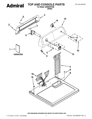 Diagram for AGD4675YQ0