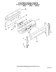 Diagram for 02 - Control Panel Parts