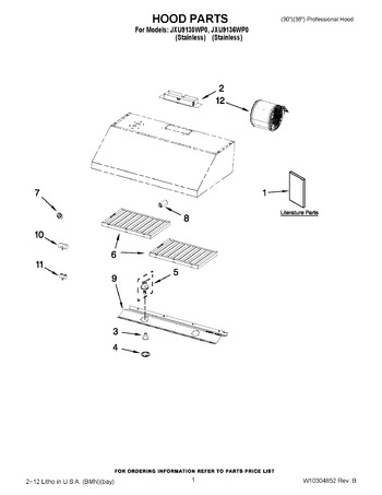 Diagram for JXU9130WP0