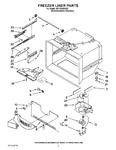 Diagram for 02 - Freezer Liner Parts