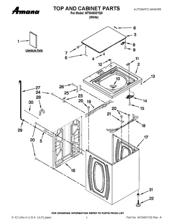 Diagram for NTW4630YQ0