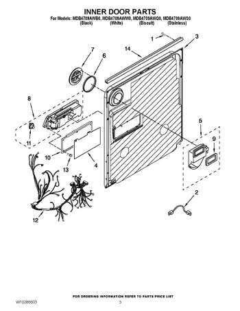 Diagram for MDB4709AWW0