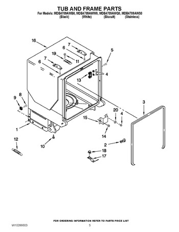 Diagram for MDB4709AWW0