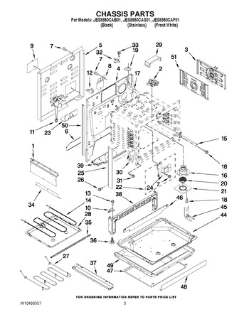 Diagram for JES8850CAB01