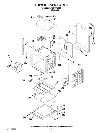 Diagram for JJW2727WS01