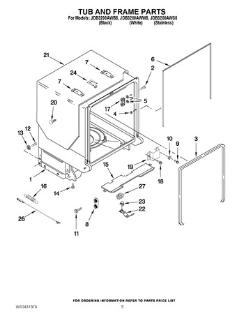 Diagram for JDB3200AWB5