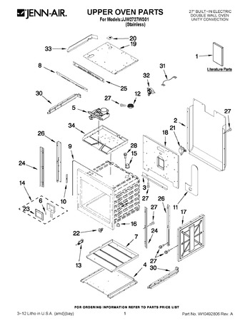 Diagram for JJW2727WS01