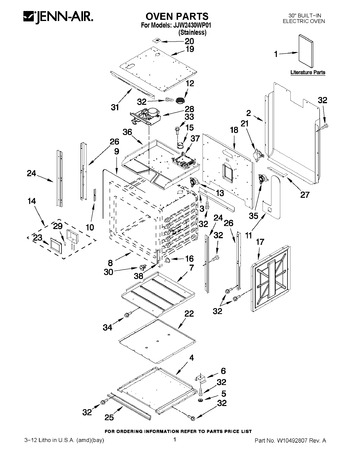 Diagram for JJW2430WP01