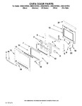 Diagram for 02 - Oven Door Parts