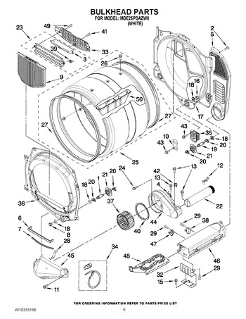 Diagram for MDE25PDAZW0