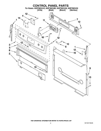 Diagram for MGR7662WS0