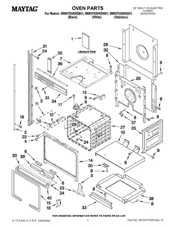 Diagram for MMW7530WDW01