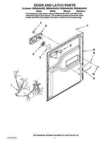 WPW10117748 : Whirlpool WPW10117748 Dishwasher Inner Door