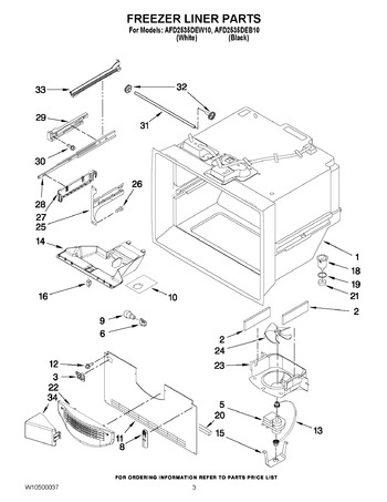 Diagram for AFD2535DEW10